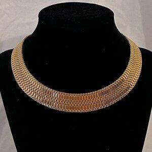 Egyptian Inspired Gold Collar Necklace